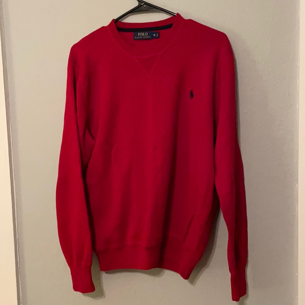 POLO RALPH LAUREN Men's Textured-Knit Cotton Sweater Size M